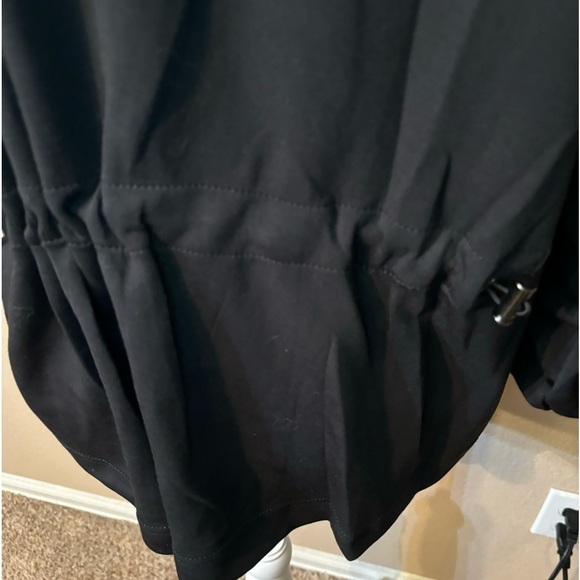 NWT Democracy Jacket Medium Black Soft Stretchy Steel-tone Zippers Pullstrings - Picture 7 of 16